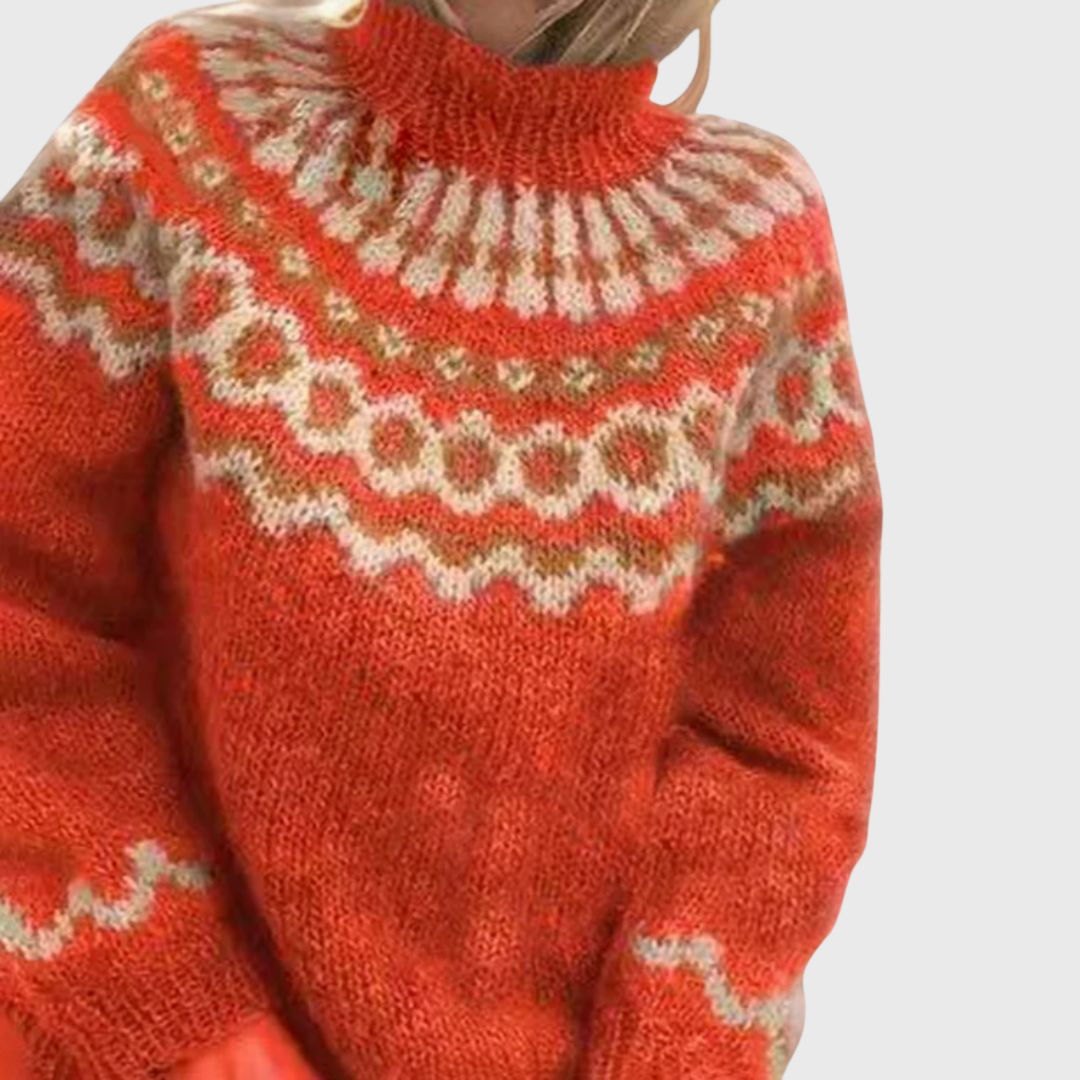 Sonja | Gemütlicher Pullover mit hohem Kragen