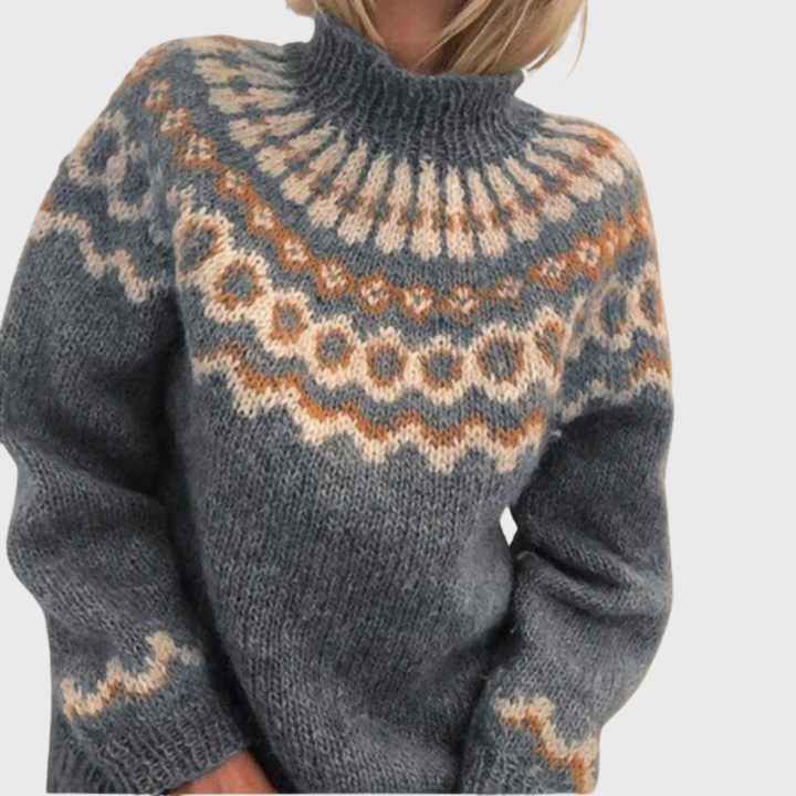 Sonja | Gemütlicher Pullover mit hohem Kragen