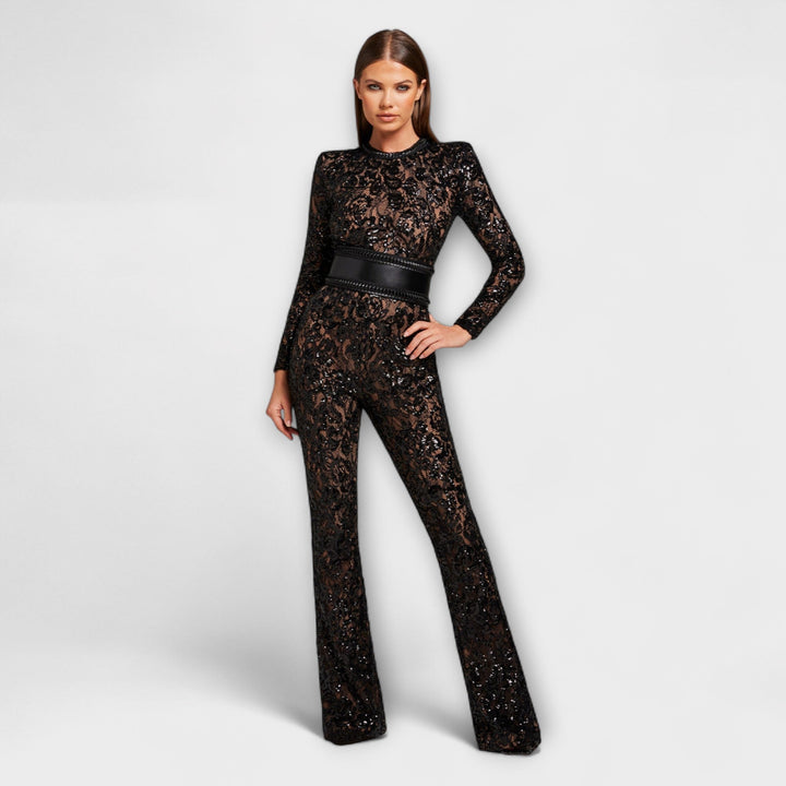 Theresia - Spitzen-Jumpsuit mit Korsett