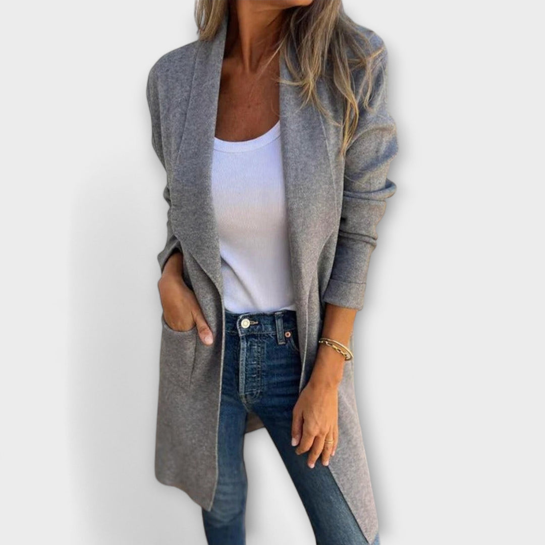 Libi – Taillierter Cardigan-Mantel