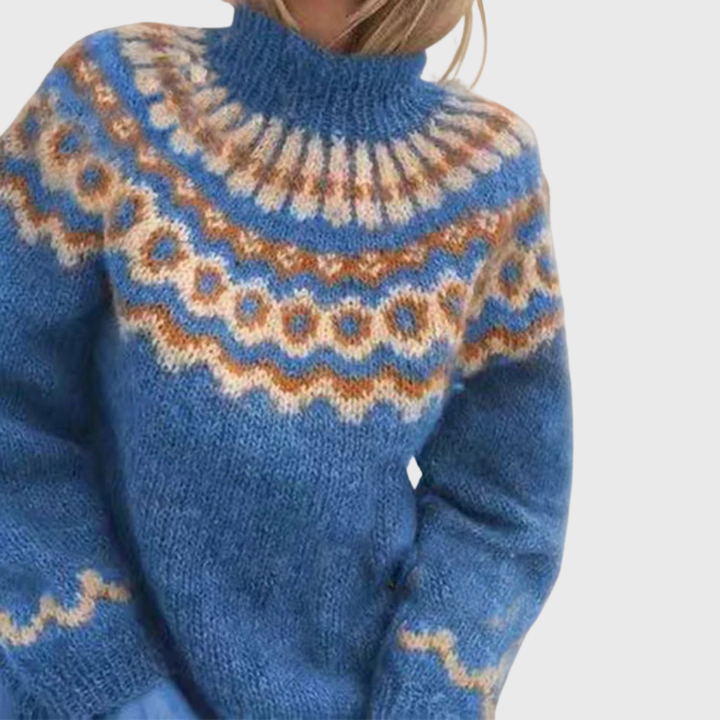 Sonja | Gemütlicher Pullover mit hohem Kragen